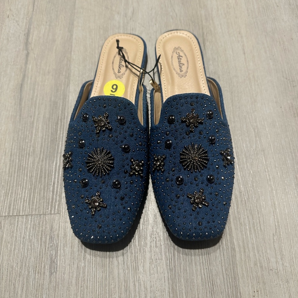 Atalina Denim Mule Shoes